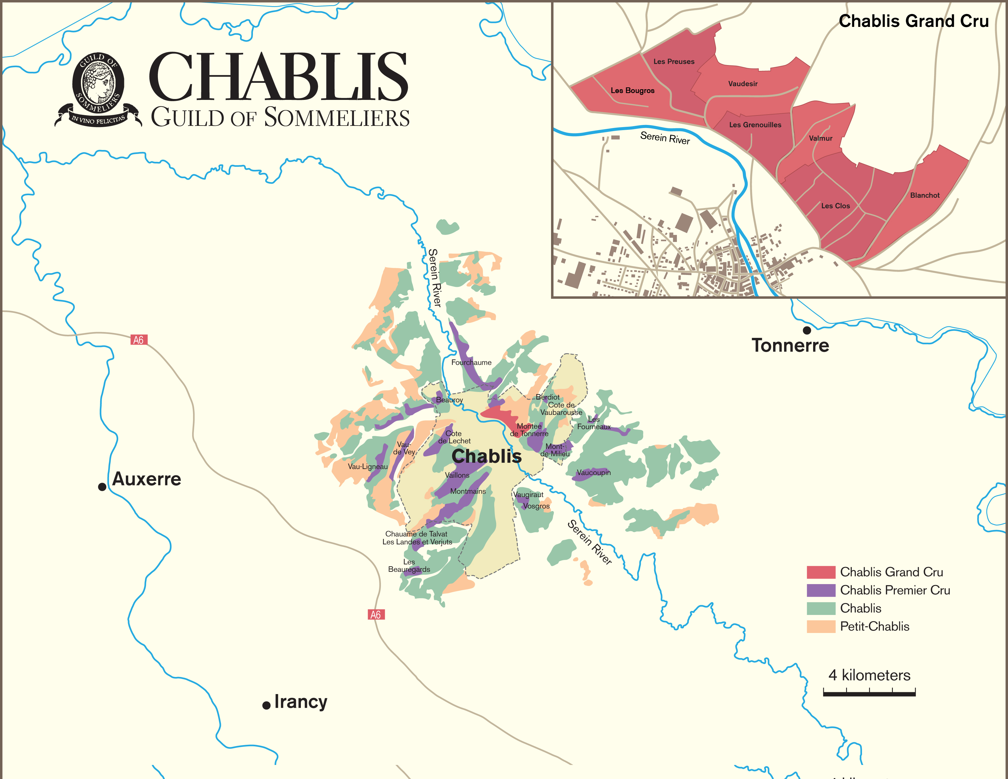 Map Of Chablis