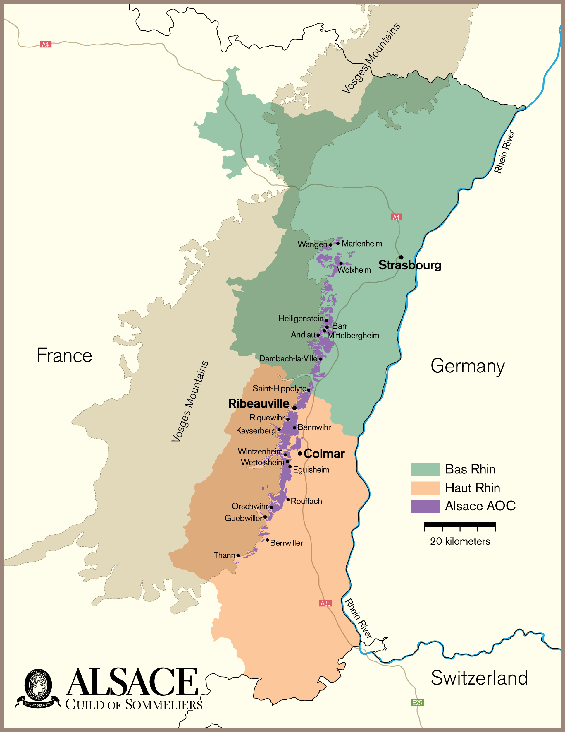 Alsace map